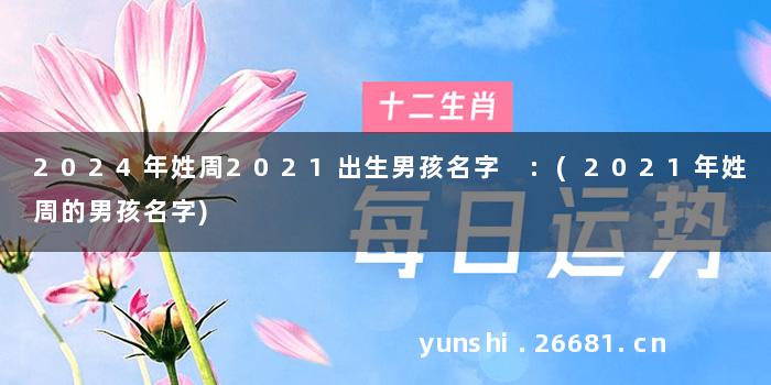 2024年姓周2021出生男孩名字 :(2021年姓周的男孩名字)